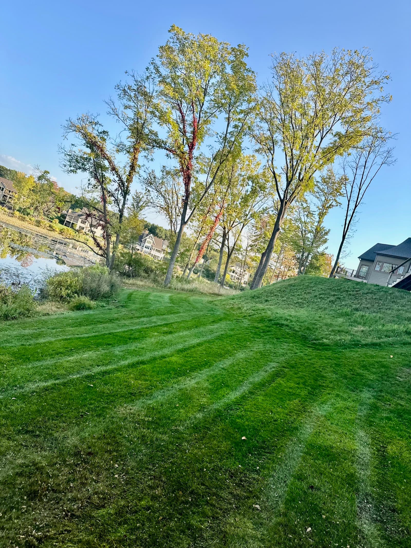 Waterfront property lawn maintenance Grand Rapids MI